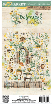 Botanical Buzz Laser Cuts, 117 Pieces